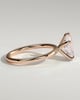 Alia - 5 Claw Pear Solitaire - 18k Rose Gold