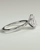 Alia - 5 Claw Pear Solitaire - 18k White Gold