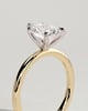 Alia - 5 Claw Pear Solitaire - 18k Yellow Gold / 18k White Gold