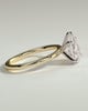 Alia - 5 Claw Pear Solitaire - 18k Yellow Gold / 18k White Gold