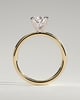 Alia - 5 Claw Pear Solitaire - 18k Yellow Gold / 18k White Gold