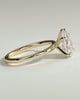 Alia - 5 Claw Pear Solitaire - 18k Yellow Gold