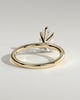 Alia - 5 Claw Pear Solitaire - 18k Yellow Gold