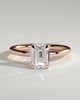 Alice  Emerald Solitaire - 18k Rose Gold