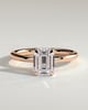 Alice  Emerald Solitaire - 18k Rose Gold