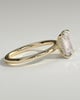 Alice - Emerald Claw Solitaire with Hidden Halo Engagement Ring - 18k Yellow Gold