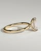 Alice - Emerald Claw Solitaire with Hidden Halo Engagement Ring - 18k Yellow Gold