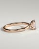 Alina - 4 Claw Emerald Solitaire - 1ct Rose Gold