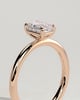 Alina - 4 Claw Emerald Solitaire - 1ct Rose Gold