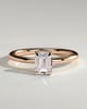 Alina - 4 Claw Emerald Solitaire - 1ct Rose Gold