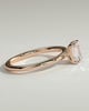 Alina - 4 Claw Emerald Solitaire - 1ct Rose Gold