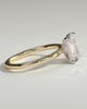 Alina - Emerald Claw Solitaire Engagement Ring - 18k Yellow Gold / 18k White Gold High Setting