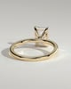 Alina - Emerald Claw Solitaire Engagement Ring - 18k Yellow Gold High Setting