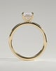 Alina - Emerald Claw Solitaire Engagement Ring - 18k Yellow Gold High Setting