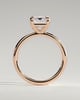 Alina - 4 Claw Emerald Solitaire - 3ct Rose Gold