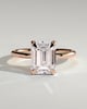 Alina - 4 Claw Emerald Solitaire - 3ct Rose Gold