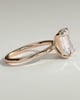 Alina - 4 Claw Emerald Solitaire - 3ct Rose Gold