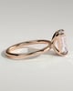 Alina - 4 Claw Emerald Solitaire - 3ct Rose Gold