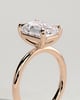 Alina - 4 Claw Emerald Solitaire - 4ct Rose Gold