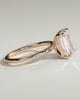 Alina - 4 Claw Emerald Solitaire - 4ct Rose Gold
