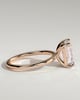 Alina - 4 Claw Emerald Solitaire - 4ct Rose Gold