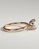 Allison - Oval East-West Solitaire - 18k Rose Gold