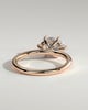 Allison - Oval East-West Solitaire - 18k Rose Gold