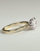 Allison - Oval East-West Solitaire - 18k Yellow Gold / 18k White Gold