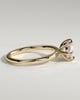 Allison - Oval East-West Solitaire - 18k Yellow Gold