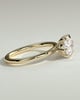 Allison - Oval East-West Solitaire - 18k Yellow Gold