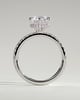 Amanda - 6 Claw Pav Round Solitaire with Hidden Halo - 18k White Gold