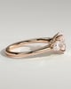 Amara - Trellis Set Oval Trilogy - 18k Rose Gold