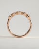 Amber - Round Bezel Set Wedding Ring - 5 stones 18k Rose Gold