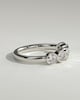 Amber - Round Bezel Set Wedding Ring - 5 stones 18k White Gold