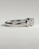 Amber - Round Bezel Set Wedding Ring - 5 stones 18k White Gold