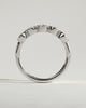 Amber - Round Bezel Set Wedding Ring - 5 stones 18k White Gold