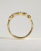 Amber - Round Bezel Set Wedding Ring - 5 stones 18k Yellow Gold