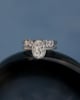 Amber - Bezel Set Round Wedding Ring Lifestyle Image