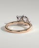 Amor - Pear and Emerald Toi Et Moi - 18k Rose Gold / 18k White Gold