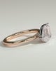 Amor - Pear and Emerald Toi Et Moi - 18k Rose Gold / 18k White Gold