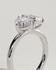 Amor - Pear and Emerald Toi Et Moi - 18k White Gold