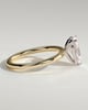 Amy  3 Claw Pear Solitaire - 18k Yellow Gold / 18k White Gold Eagle Claw