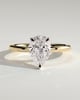 Amy  3 Claw Pear Solitaire - 18k Yellow Gold / 18k White Gold Eagle Claw
