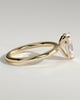 Amy  3 Claw Pear Solitaire - 18k Yellow Gold Eagle Claw