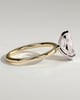 Amy  3 Claw Pear Solitaire - 18k Yellow Gold / 18k White Gold V Claw