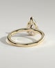Amy  3 Claw Pear Solitaire - 18k Yellow Gold V Claw