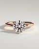 Anna  6 Claw Round Solitaire with Hidden Halo - 18k Rose Gold