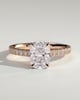 Annika - Elongated Cushion Cut with Hidden Halo - 18k Rose Gold