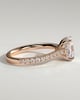Annika - Elongated Cushion Cut with Hidden Halo - 18k Rose Gold