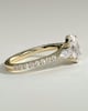 Arabella - Oval Trilogy with Side Stones - 18k Yellow Gold